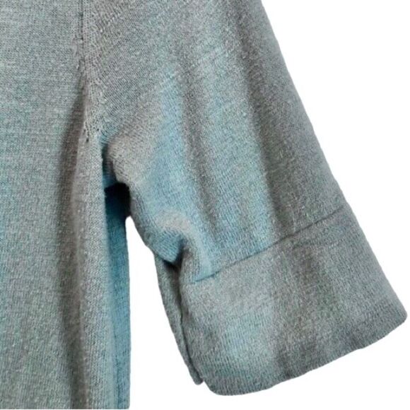 Eddie Bauer Cotton Short Sleeve Cardigan Sweater in Aqua Green Women’s XS - Picture 3 of 6